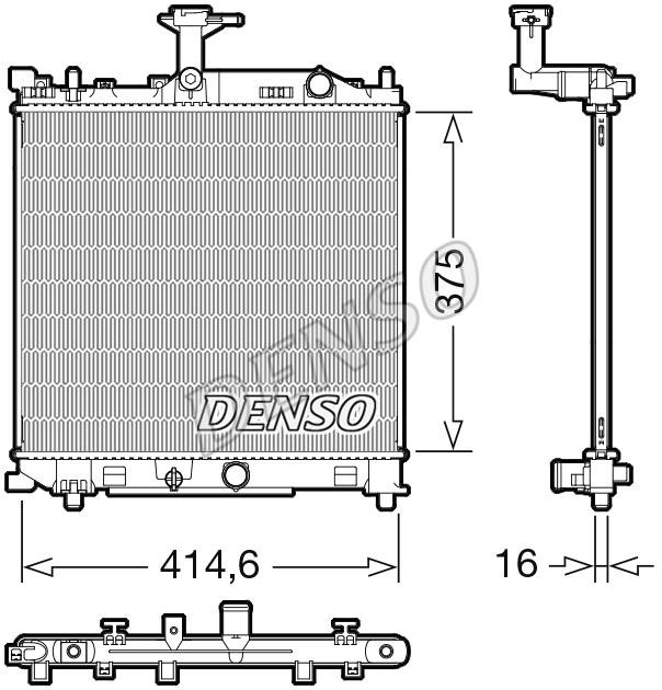DENSO DRM47040 Радіатор охолодження двигуна DRM47040: Купити в Україні - Добра ціна на EXIST.UA!