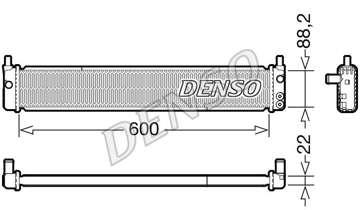 DENSO DRM50135 Радіатор охолодження двигуна DRM50135: Купити в Україні - Добра ціна на EXIST.UA!