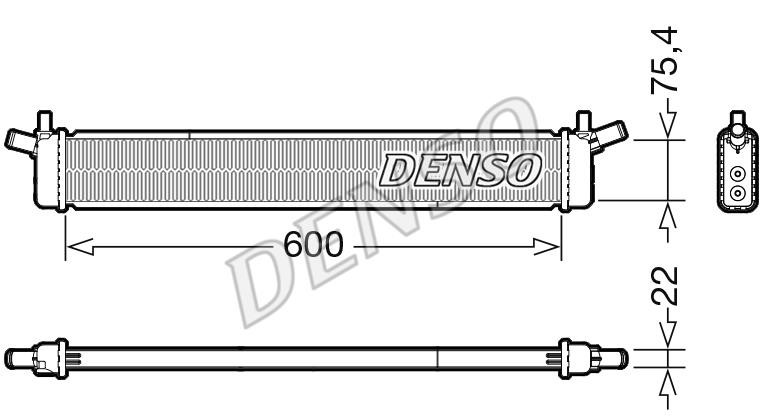 DENSO DRM50136 Радіатор охолодження двигуна DRM50136: Приваблива ціна - Купити в Україні на EXIST.UA!