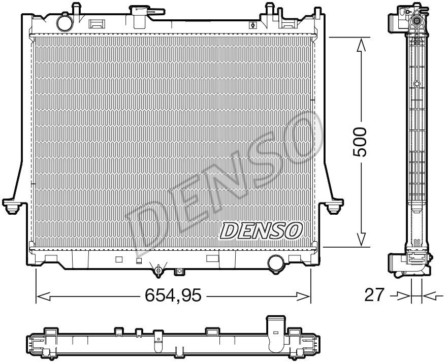DENSO DRM99014 Радіатор охолодження двигуна DRM99014: Купити в Україні - Добра ціна на EXIST.UA!