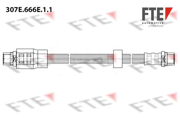 FTE 307E.666E.1.1 Гальмівний шланг 307E666E11: Купити в Україні - Добра ціна на EXIST.UA!