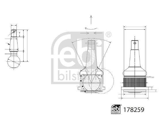 Шаровая опора febi 178259