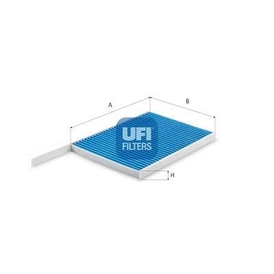 Ufi 34.233.00 Фільтр салону 3423300: Приваблива ціна - Купити в Україні на EXIST.UA!