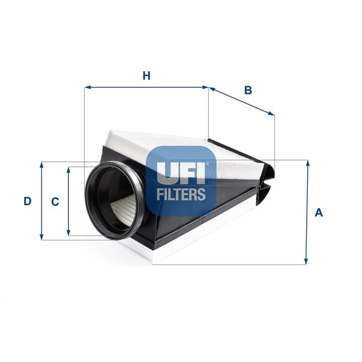 Ufi 30.B87.00 Повітряний фільтр 30B8700: Купити в Україні - Добра ціна на EXIST.UA!