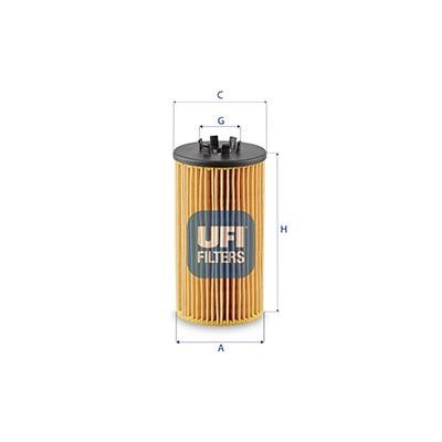Ufi 25.257.00 Фільтр масляний 2525700: Купити в Україні - Добра ціна на EXIST.UA!