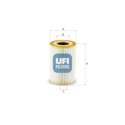 Ufi 25.247.00 Фільтр масляний 2524700: Купити в Україні - Добра ціна на EXIST.UA!