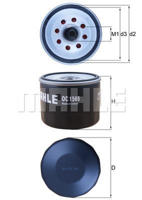 Mahle/Perfect circle OC 1565 Фільтр масляний OC1565: Купити в Україні - Добра ціна на EXIST.UA!