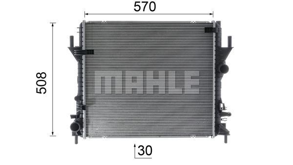 Радіатор охолодження двигуна Mahle&#x2F;Behr CR 1940 000P