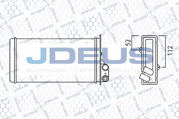 J. Deus M-2230180 Радіатор опалювача салону M2230180: Купити в Україні - Добра ціна на EXIST.UA!