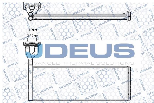 J. Deus M241004A Радіатор опалювача салону M241004A: Купити в Україні - Добра ціна на EXIST.UA!