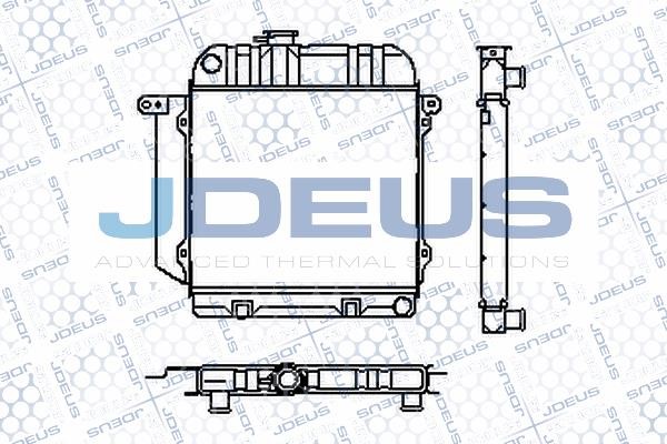 J. Deus RA0050020S Радіатор охолодження двигуна RA0050020S: Купити в Україні - Добра ціна на EXIST.UA!