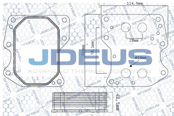 J. Deus M-4121251 Охолоджувач оливи, моторна олива M4121251: Купити в Україні - Добра ціна на EXIST.UA!