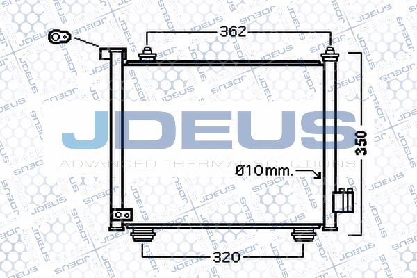 J. Deus 720M11 Радіатор кондиціонера (Конденсатор) 720M11: Купити в Україні - Добра ціна на EXIST.UA!