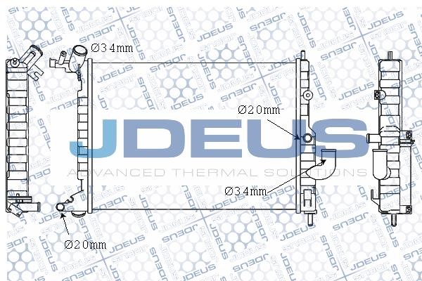 J. Deus M-020033A Радіатор, система охолодження двигуна M020033A: Купити в Україні - Добра ціна на EXIST.UA!