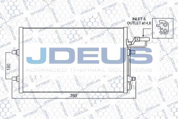 J. Deus 731M14 Радіатор кондиціонера (Конденсатор) 731M14: Купити в Україні - Добра ціна на EXIST.UA!