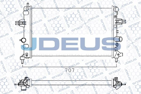 J. Deus M020042A Радіатор охолодження двигуна M020042A: Купити в Україні - Добра ціна на EXIST.UA!