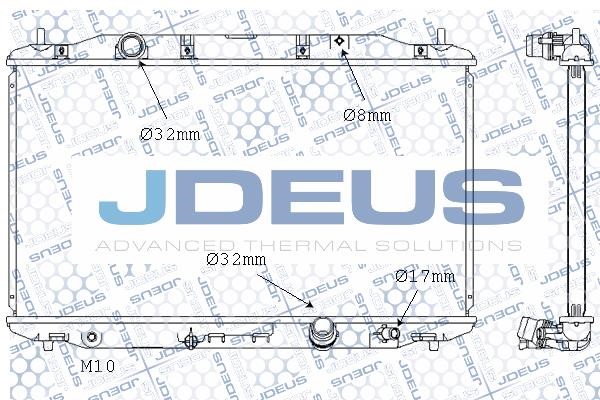 J. Deus M-0130100 Радіатор, система охолодження двигуна M0130100: Купити в Україні - Добра ціна на EXIST.UA!