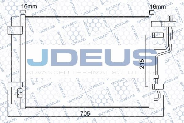 J. Deus 765M09 Радіатор кондиціонера (Конденсатор) 765M09: Купити в Україні - Добра ціна на EXIST.UA!