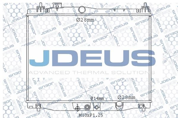 J. Deus M-0130140 Радіатор, система охолодження двигуна M0130140: Купити в Україні - Добра ціна на EXIST.UA!