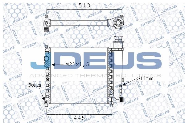 J. Deus M-0210010 Радіатор охолодження двигуна M0210010: Купити в Україні - Добра ціна на EXIST.UA!