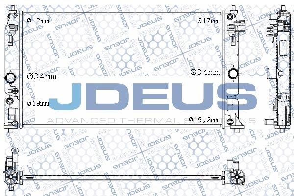 J. Deus M-0281010 Радіатор, система охолодження двигуна M0281010: Купити в Україні - Добра ціна на EXIST.UA!