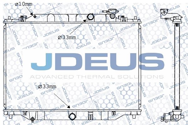 J. Deus M-0160390 Радіатор, система охолодження двигуна M0160390: Купити в Україні - Добра ціна на EXIST.UA!