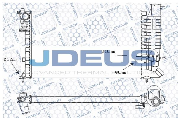 J. Deus M-021054A Радіатор, система охолодження двигуна M021054A: Купити в Україні - Добра ціна на EXIST.UA!