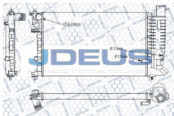 J. Deus M-021055A Радіатор, система охолодження двигуна M021055A: Купити в Україні - Добра ціна на EXIST.UA!