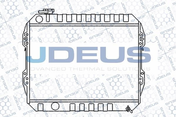 J. Deus M-0281090 Радіатор охолодження двигуна M0281090: Купити в Україні - Добра ціна на EXIST.UA!