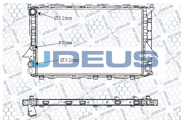 J. Deus M-0010130 Радіатор, система охолодження двигуна M0010130: Приваблива ціна - Купити в Україні на EXIST.UA!