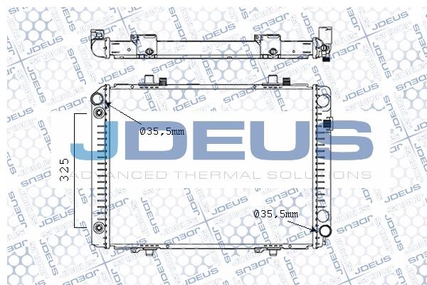 J. Deus M-017000A Радіатор, система охолодження двигуна M017000A: Купити в Україні - Добра ціна на EXIST.UA!