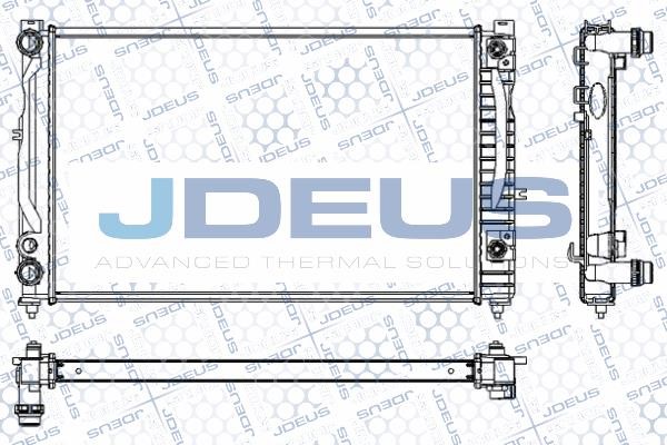J. Deus M-0010170 Радіатор охолодження двигуна M0010170: Купити в Україні - Добра ціна на EXIST.UA!