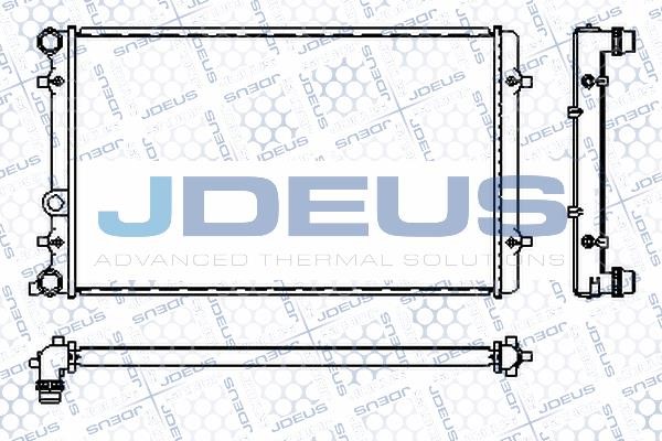J. Deus M-0010190 Радіатор охолодження двигуна M0010190: Приваблива ціна - Купити в Україні на EXIST.UA!