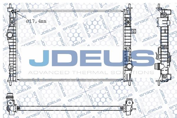 J. Deus M-0210610 Радіатор охолодження двигуна M0210610: Купити в Україні - Добра ціна на EXIST.UA!