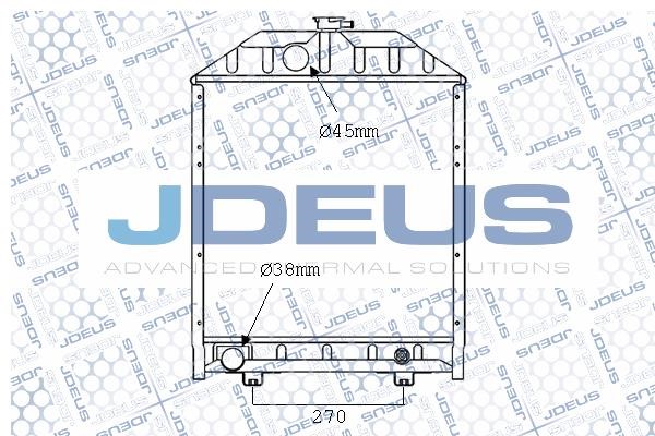 J. Deus M-0990180 Радіатор, система охолодження двигуна M0990180: Приваблива ціна - Купити в Україні на EXIST.UA!