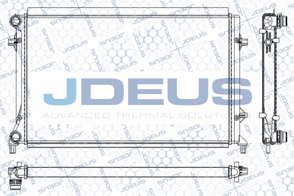 J. Deus M-0010311 Радіатор охолодження двигуна M0010311: Купити в Україні - Добра ціна на EXIST.UA!