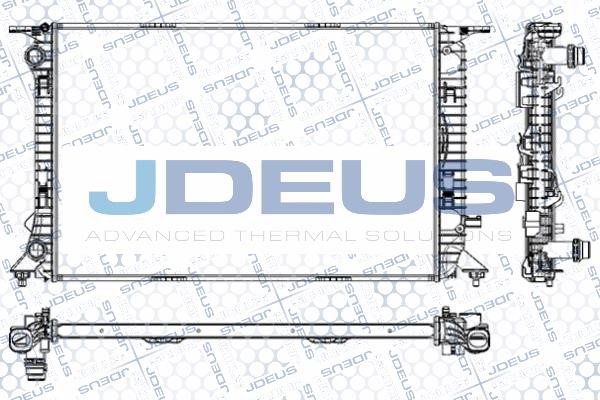 J. Deus M-0010430 Радіатор охолодження двигуна M0010430: Купити в Україні - Добра ціна на EXIST.UA!