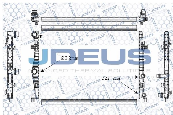 J. Deus M-0300660 Радіатор, система охолодження двигуна M0300660: Купити в Україні - Добра ціна на EXIST.UA!