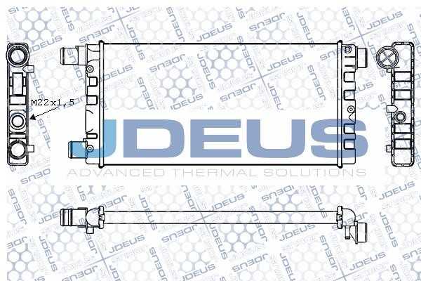 J. Deus M-011021A Радіатор, система охолодження двигуна M011021A: Купити в Україні - Добра ціна на EXIST.UA!