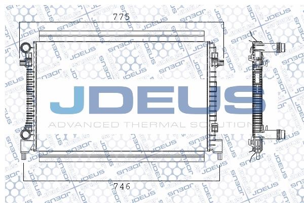 J. Deus M038005A Радіатор охолодження двигуна M038005A: Купити в Україні - Добра ціна на EXIST.UA!