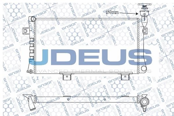 J. Deus M-040001A Радіатор, система охолодження двигуна M040001A: Купити в Україні - Добра ціна на EXIST.UA!
