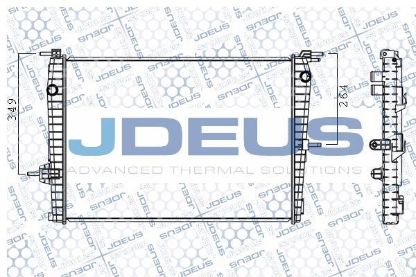 J. Deus M-0231010 Радіатор, система охолодження двигуна M0231010: Купити в Україні - Добра ціна на EXIST.UA!