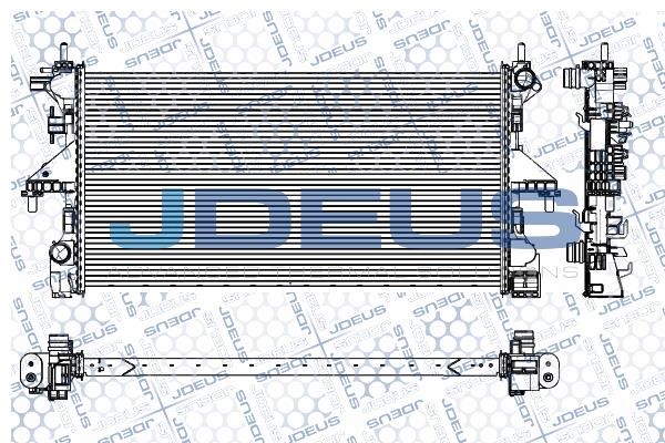 J. Deus M-0111500 Радіатор охолодження двигуна M0111500: Приваблива ціна - Купити в Україні на EXIST.UA!
