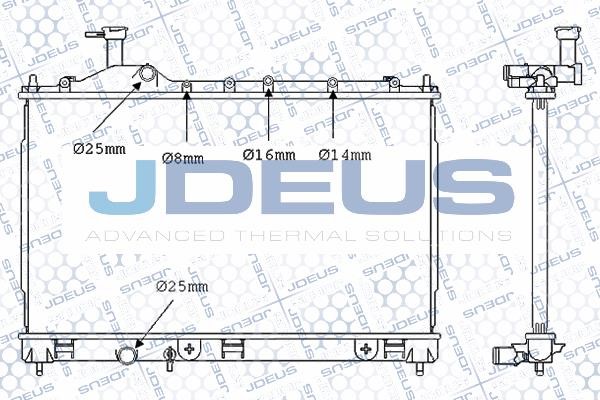 J. Deus M0180710 Радіатор охолодження двигуна M0180710: Купити в Україні - Добра ціна на EXIST.UA!