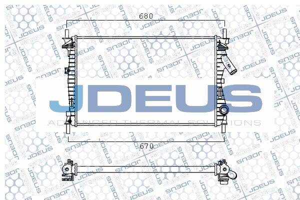 J. Deus M-0120270 Радіатор, система охолодження двигуна M0120270: Купити в Україні - Добра ціна на EXIST.UA!