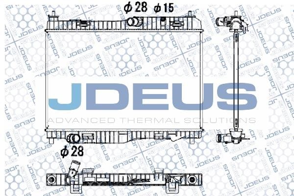 J. Deus M-0120360 Радіатор охолодження двигуна M0120360: Купити в Україні - Добра ціна на EXIST.UA!