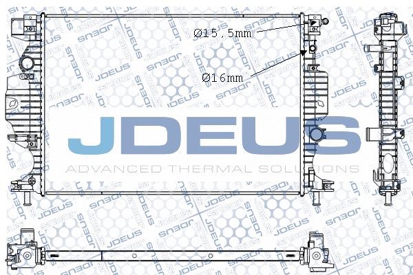 J. Deus M-0121310 Радіатор охолодження двигуна M0121310: Купити в Україні - Добра ціна на EXIST.UA!