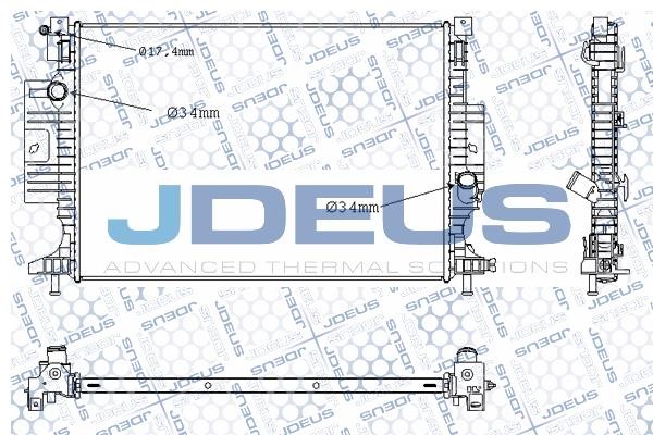 J. Deus M-0120660 Радіатор, система охолодження двигуна M0120660: Купити в Україні - Добра ціна на EXIST.UA!