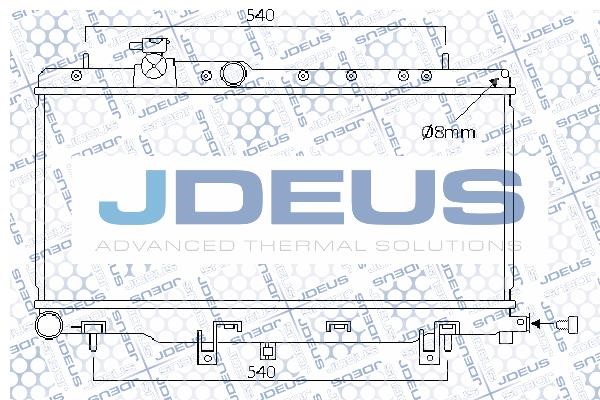 J. Deus M-0260040 Радіатор, система охолодження двигуна M0260040: Купити в Україні - Добра ціна на EXIST.UA!