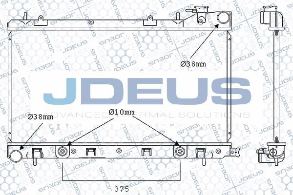 J. Deus M0260090 Радіатор охолодження двигуна M0260090: Купити в Україні - Добра ціна на EXIST.UA!